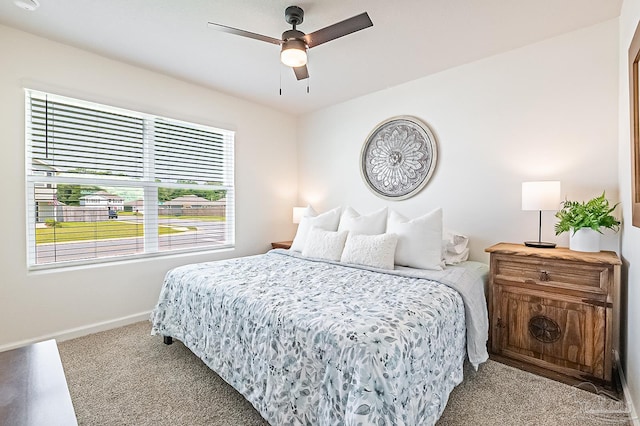 4366 White Cedar Ct, Pace, FL 32571 - bedroom featuring carpet flooring, baseboards, and a ceiling fan