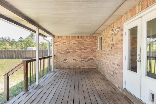 308 Twisted Oak Dr, Cantonment, FL 32533 - wooden terrace featuring fence