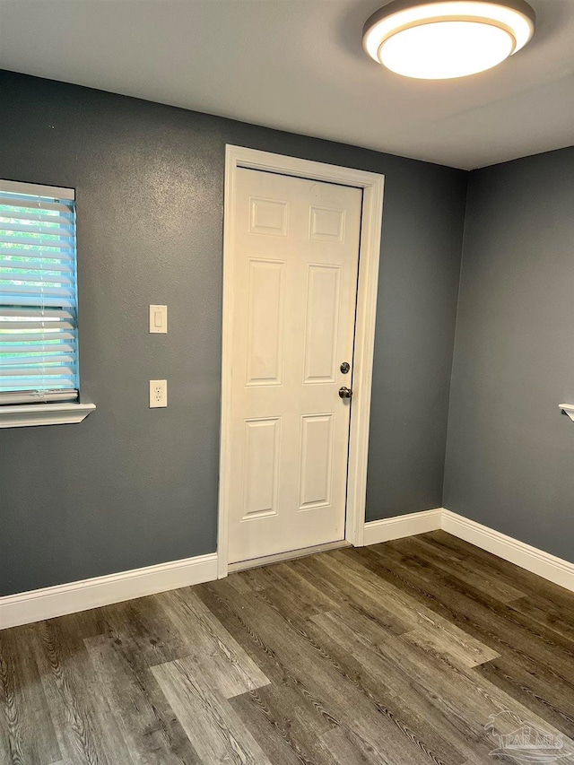 interior space featuring hardwood / wood-style floors