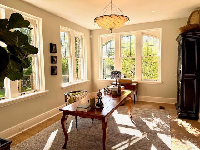 sunroom / solarium with plenty of natural light