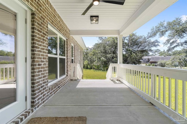 2098 Anna Ct, Milton, FL 32583 - view of patio with ceiling fan