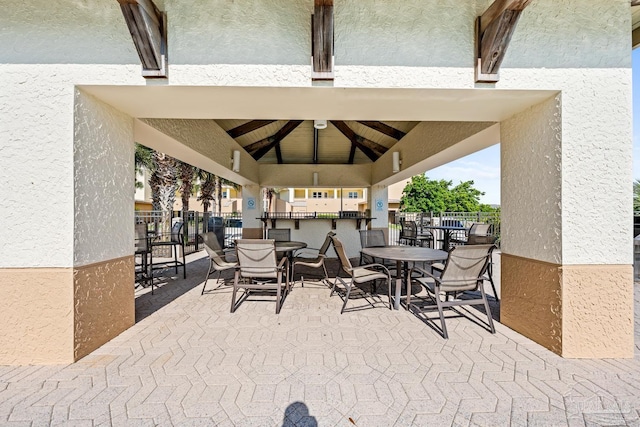 612 Lost Key Dr Unit 702-B, Pensacola, FL 32507 - view of patio / terrace with a gazebo