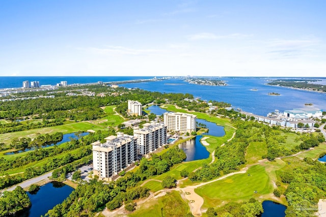 612 Lost Key Dr Unit 702-B, Pensacola, FL 32507 - aerial view of apartment complex, a large body of water, and a golf course