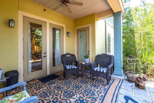 1430 Regency Rd Unit H103, Gulf Shores, AL 36542 - view of patio featuring ceiling fan