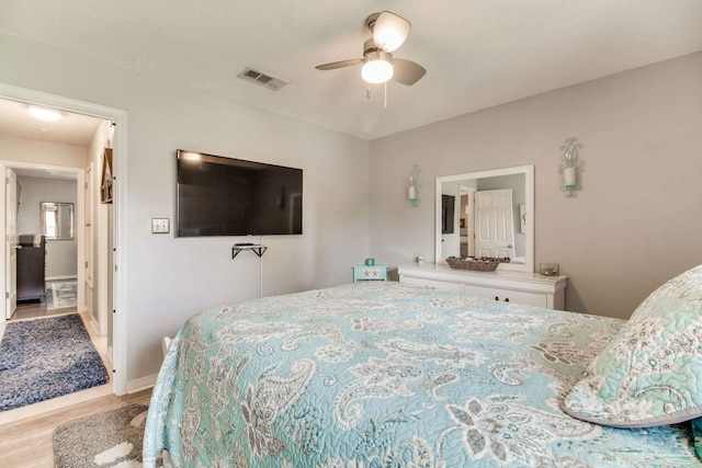 905 Shadow Ridge Dr, Pensacola, FL 32514 - bedroom featuring wood finished floors, ceiling fan, and baseboards