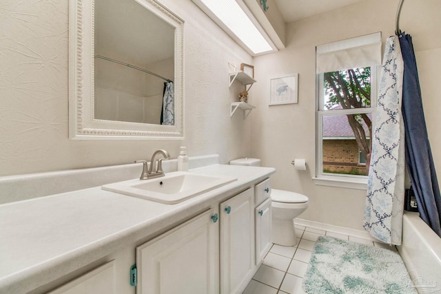905 Shadow Ridge Dr, Pensacola, FL 32514 - bathroom with tile patterned flooring, vanity, toilet, and baseboards