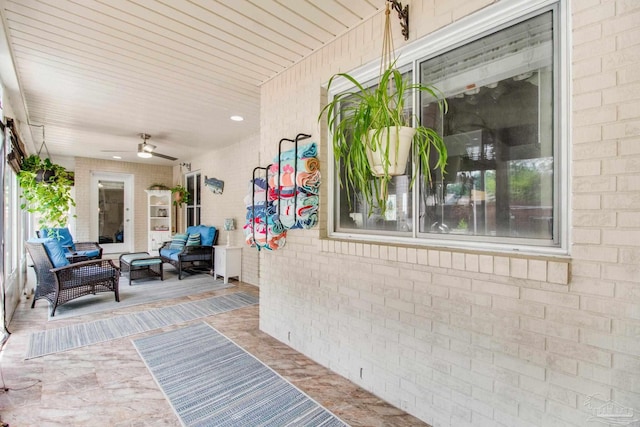 905 Shadow Ridge Dr, Pensacola, FL 32514 - view of patio with ceiling fan