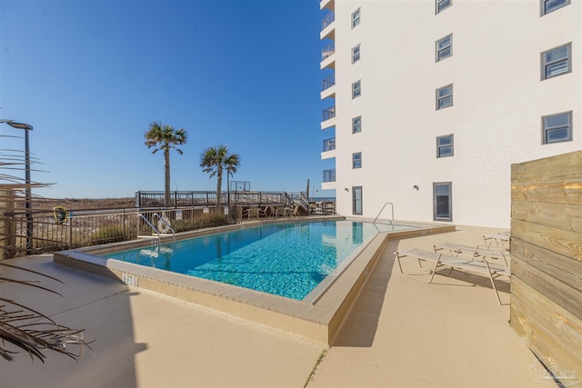 pool featuring a patio