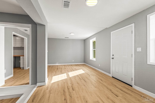 entrance foyer with hardwood / wood-style flooring
