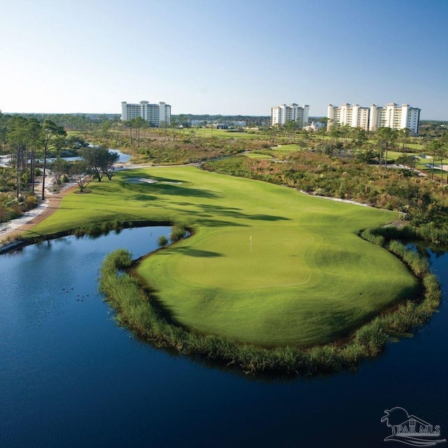 surrounding community featuring a view of city and a water view