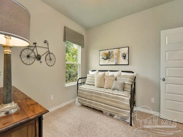 bedroom featuring carpet flooring