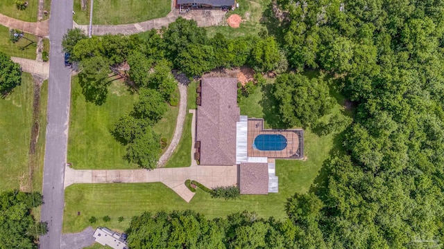 1213 Tecumseh Pl, Pensacola, FL 32514 - bird's eye view of a pool