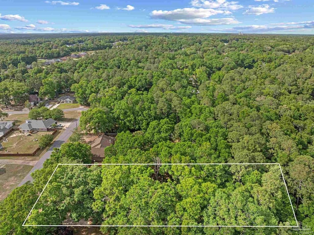 5674 Windsong Dr, Milton, FL 32570 - view of property location with a forest and property boundaries highlighted