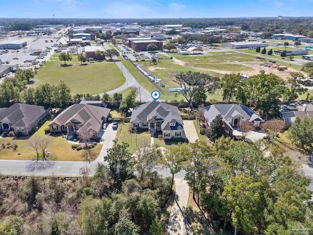 birds eye view of property featuring a residential view