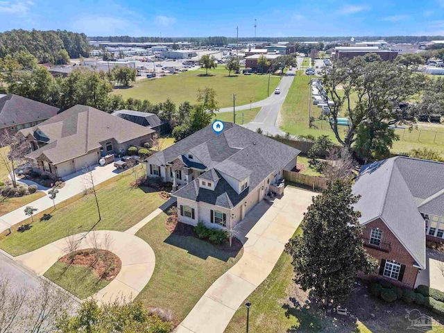 bird's eye view featuring a residential view