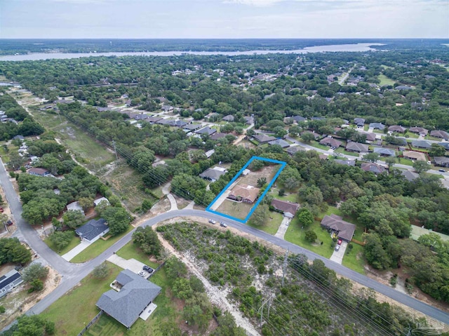 aerial view of property's location with property boundaries highlighted