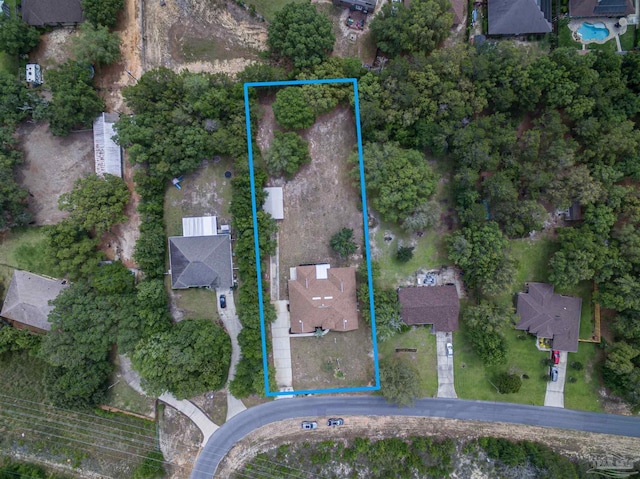 view of property location with property parcel outlined