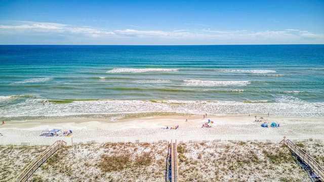 water view featuring a view of the beach