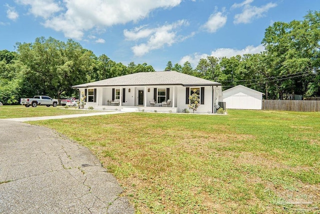 6050 Cheyenne Dr, Milton, FL 32570 - ranch-style home with cooling unit