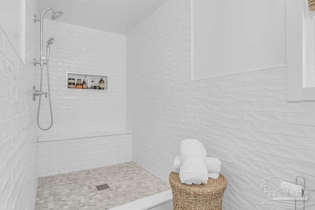 6050 Cheyenne Dr, Milton, FL 32570 - bathroom with a tile shower
