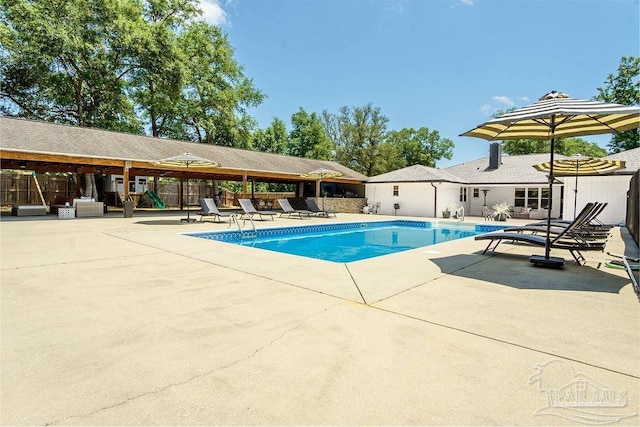 6050 Cheyenne Dr, Milton, FL 32570 - view of pool with a patio area