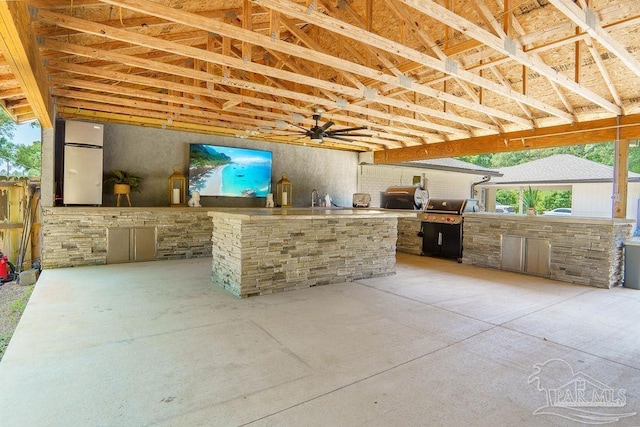 6050 Cheyenne Dr, Milton, FL 32570 - view of patio with exterior kitchen