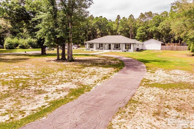 6050 Cheyenne Dr, Milton, FL 32570 - view of front facade with covered porch