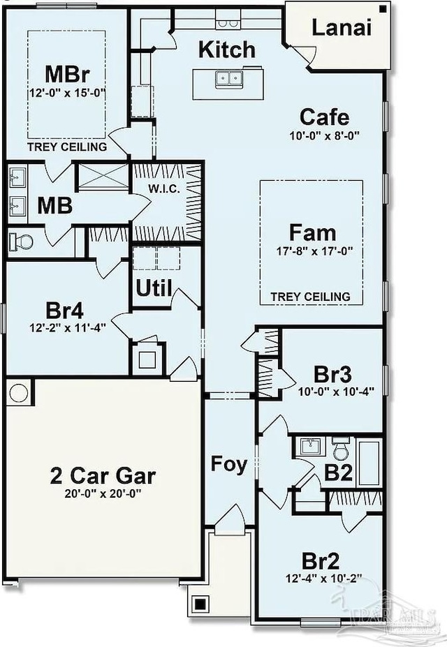 1636 Slate Dr, Cantonment, FL 32533 - floor plan / room layout