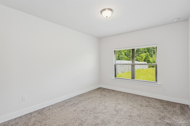 spare room featuring carpet flooring