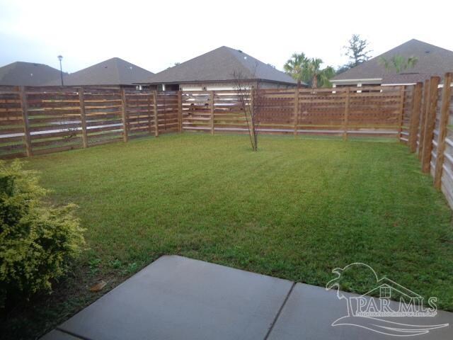 view of yard with a patio area