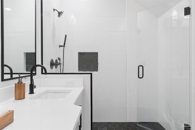 13844 Red Drum Ct, Perdido Key, FL 32507 - bathroom with a shower stall and vanity