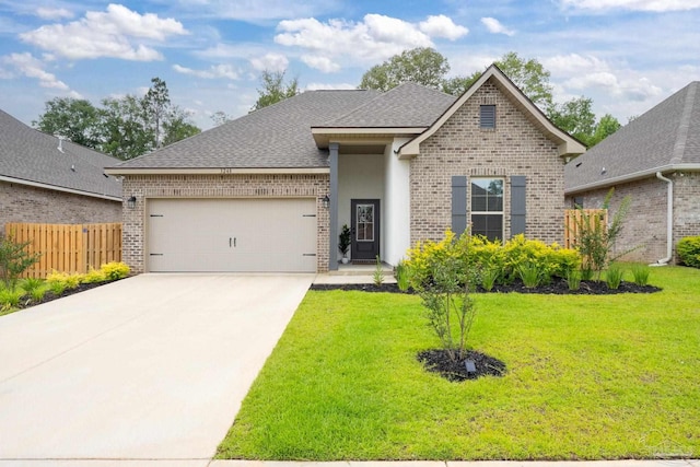 3248 Mountain Laurel Trl, Cantonment, FL 32533 - view of front facade featuring brick siding, a garage, concrete driveway, and roof with shingles