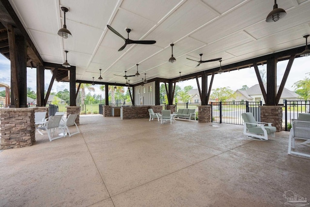 3248 Mountain Laurel Trl, Cantonment, FL 32533 - view of patio with a ceiling fan