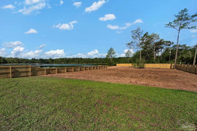 7917 Twin Lake Dr, Milton, FL 32583 - view of yard with a water view