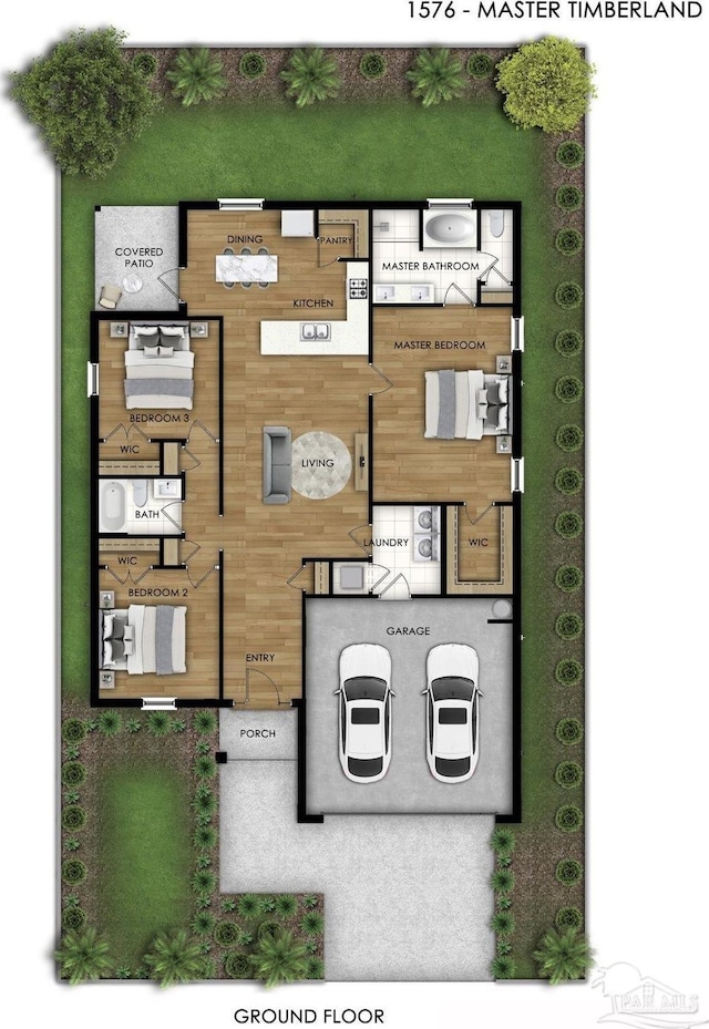 7917 Twin Lake Dr, Milton, FL 32583 - view of floor plan / room layout