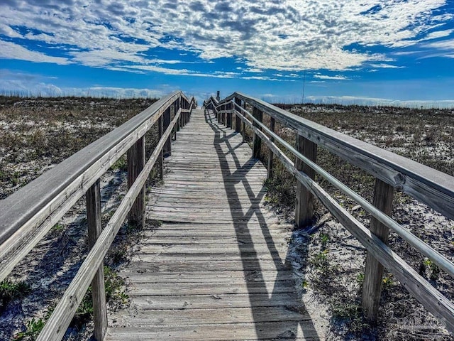 view of dock