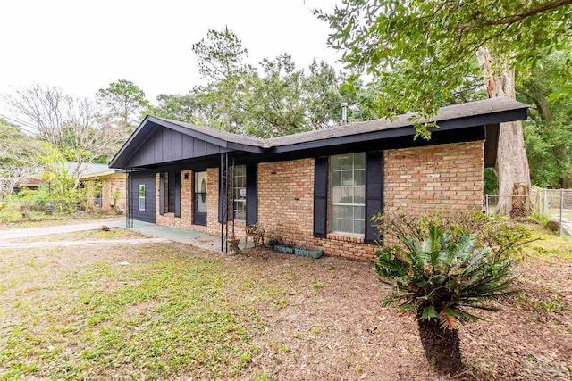 view of ranch-style house