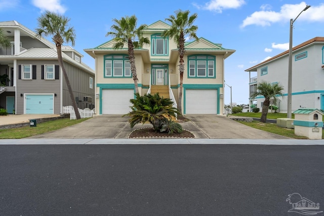 multi unit property featuring a garage