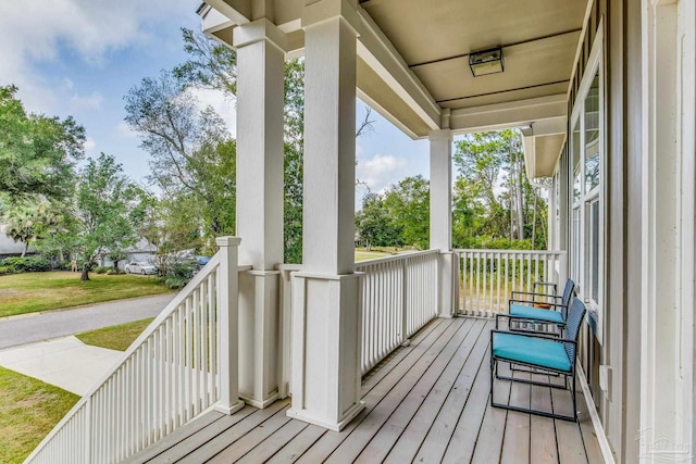 balcony with a porch