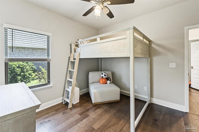 7956 Huntington Creek Ln, Pensacola, FL 32526 - bedroom with baseboards, multiple windows, and wood finished floors