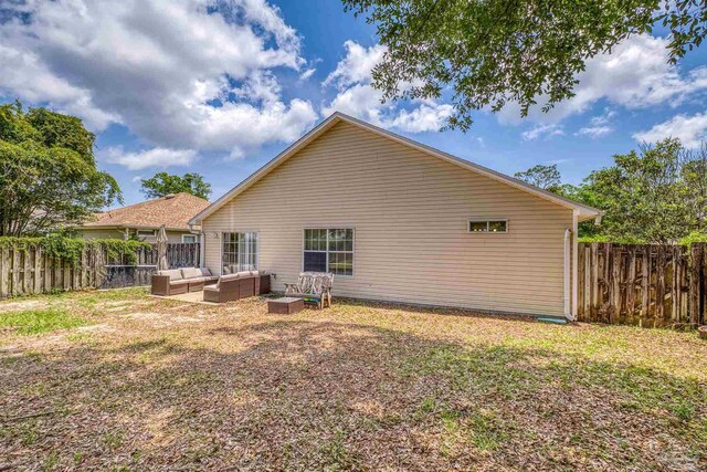 8187 Lode Star Ave, Pensacola, FL 32514 - rear view of house with an outdoor hangout area