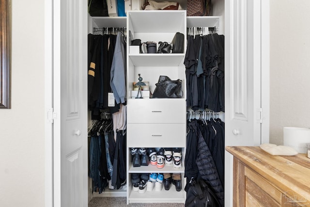 view of closet