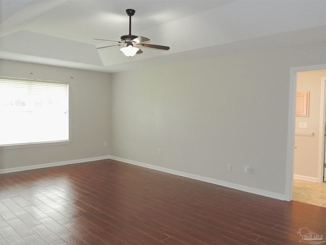 4814 Belvedere Cir, Pace, FL 32571 - unfurnished room with ceiling fan and wood finished floors