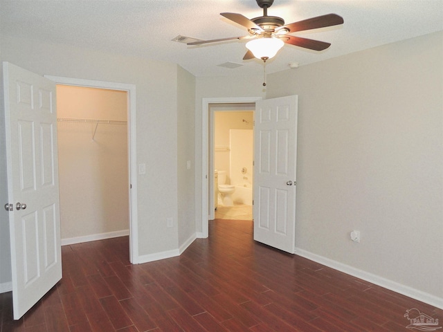 4814 Belvedere Cir, Pace, FL 32571 - unfurnished bedroom with wood finished floors, a closet, and ceiling fan