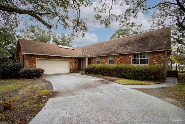 ranch-style house with a garage