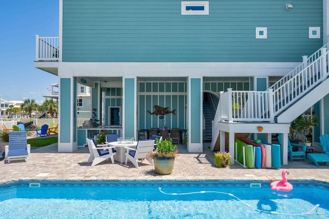 back of house featuring a patio