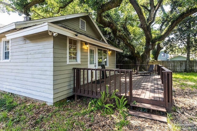 exterior space with fence