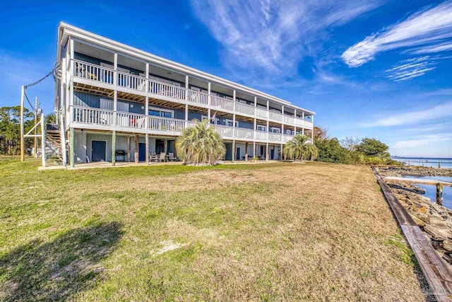 view of property with a water view