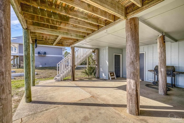 view of patio / terrace with area for grilling