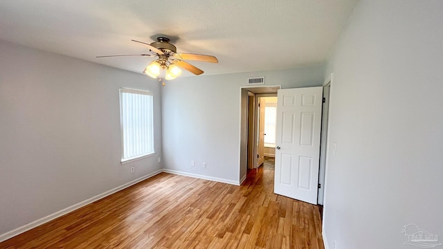 2708 Willow Grove Ln, Ft Walton Beach, FL 32547 - empty room featuring ceiling fan, light wood-style flooring, and baseboards